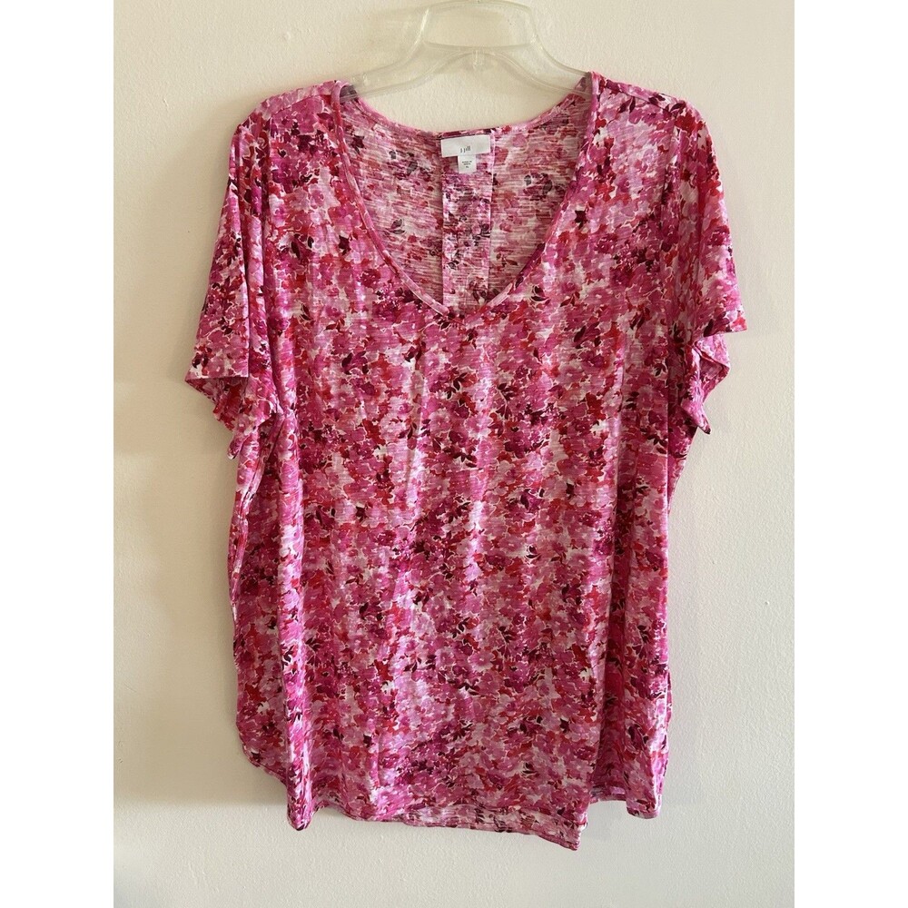 J. Jill Women's Pima Cotton Scoop Neck T-Shirt Short Sleeve, Size XL